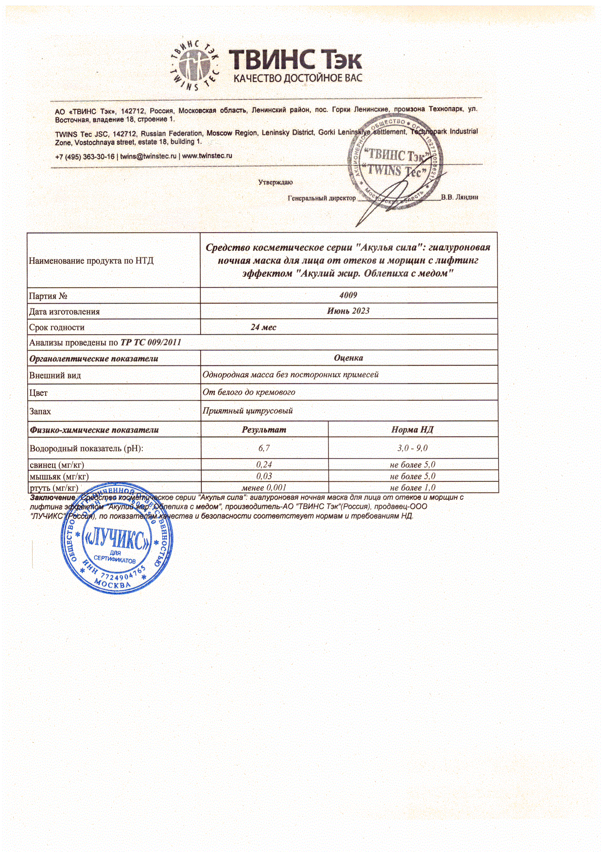 Паспорт №062023